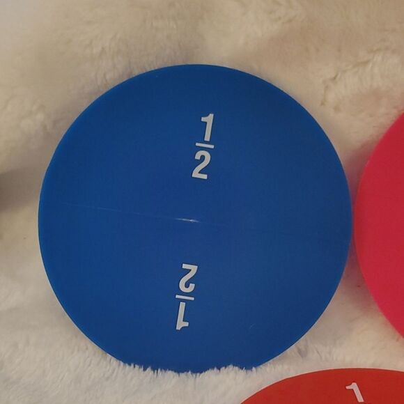 Fraction Plastic Discs Set of 6 Homeschool - Picture 2 of 8